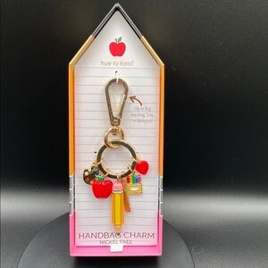 True to Form Teacher Handbag Charm Key Chain